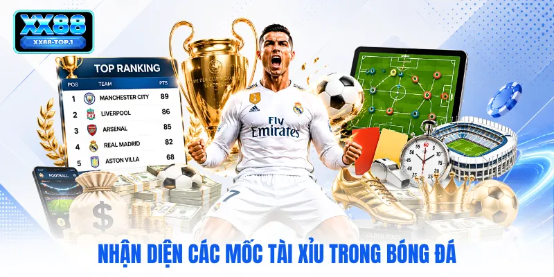 Nhận diện các mốc tài xỉu trong bóng đá